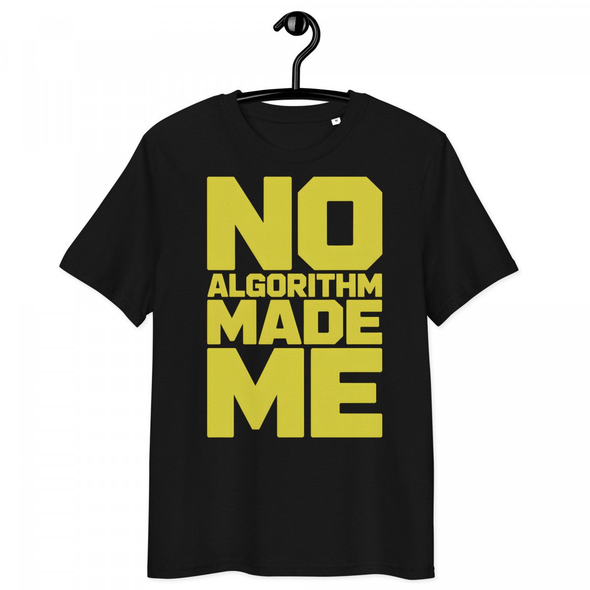 ZYPHAX™ “NO ALGORITHM MADE ME” Black Streetwear T-Shirt – Premium Organic Cotton - Image 4