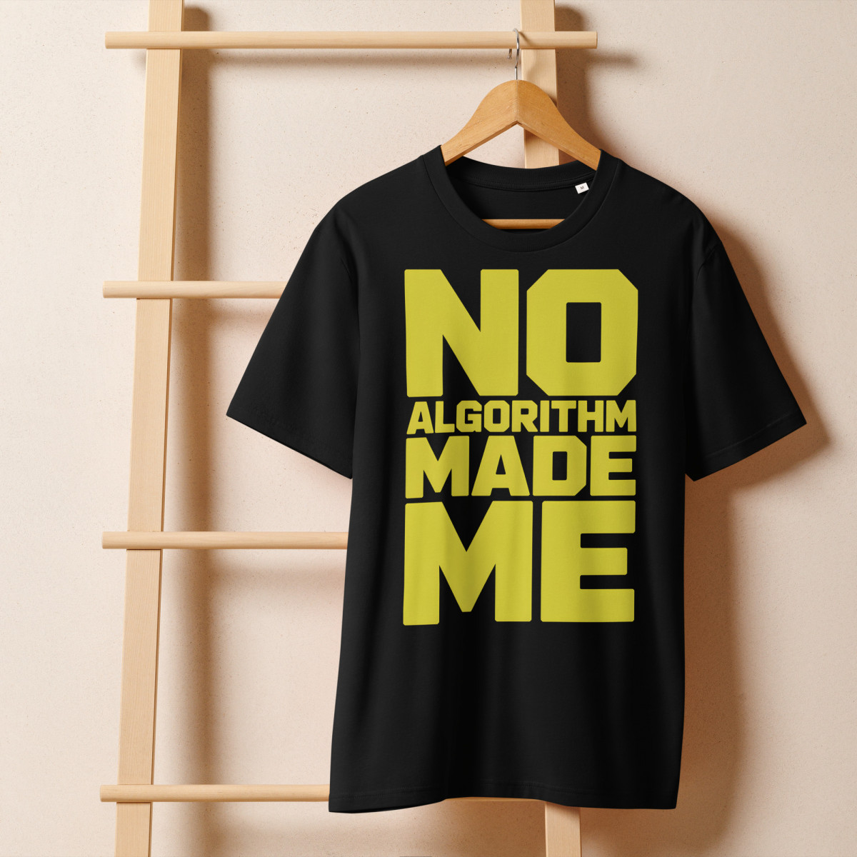 ZYPHAX™ “NO ALGORITHM MADE ME” Black Streetwear T-Shirt – Premium Organic Cotton - Image 5